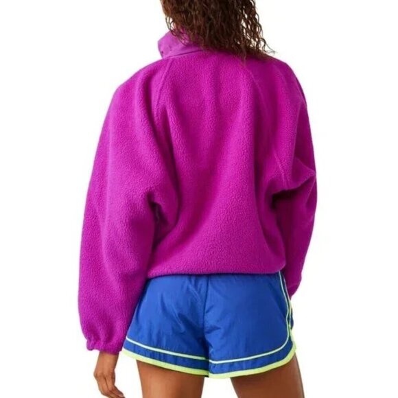 FREE PEOPLE Movement Hit The Slopes Pullover in Vivid Violet Size X-Large - Picture 3 of 12